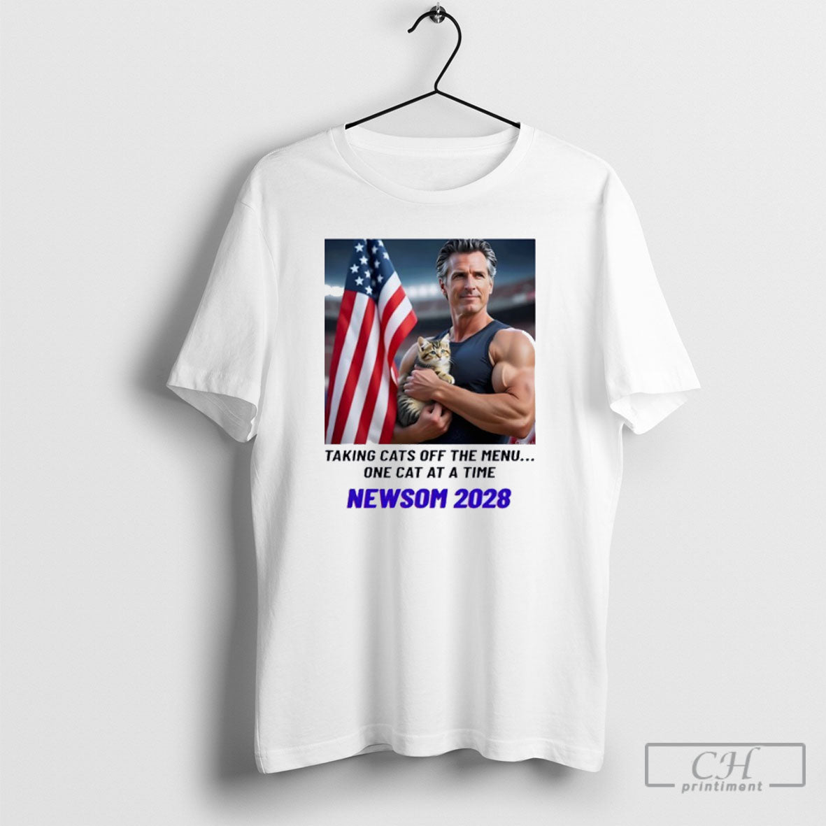 Taking Cats Off The Menu One Cat At A Time Newsom - Adult & Kids T-Shirts, Sweatshirts & Hoodies apparel design preview 1