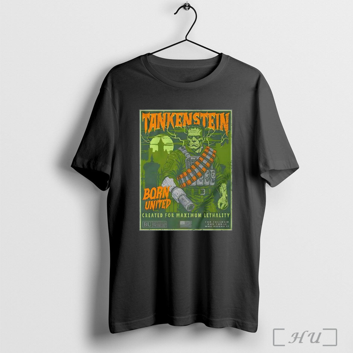 Tankenstein Frankenstein Created For Maximum - Adult & Kids T-Shirts, Sweatshirts & Hoodies apparel design preview 1