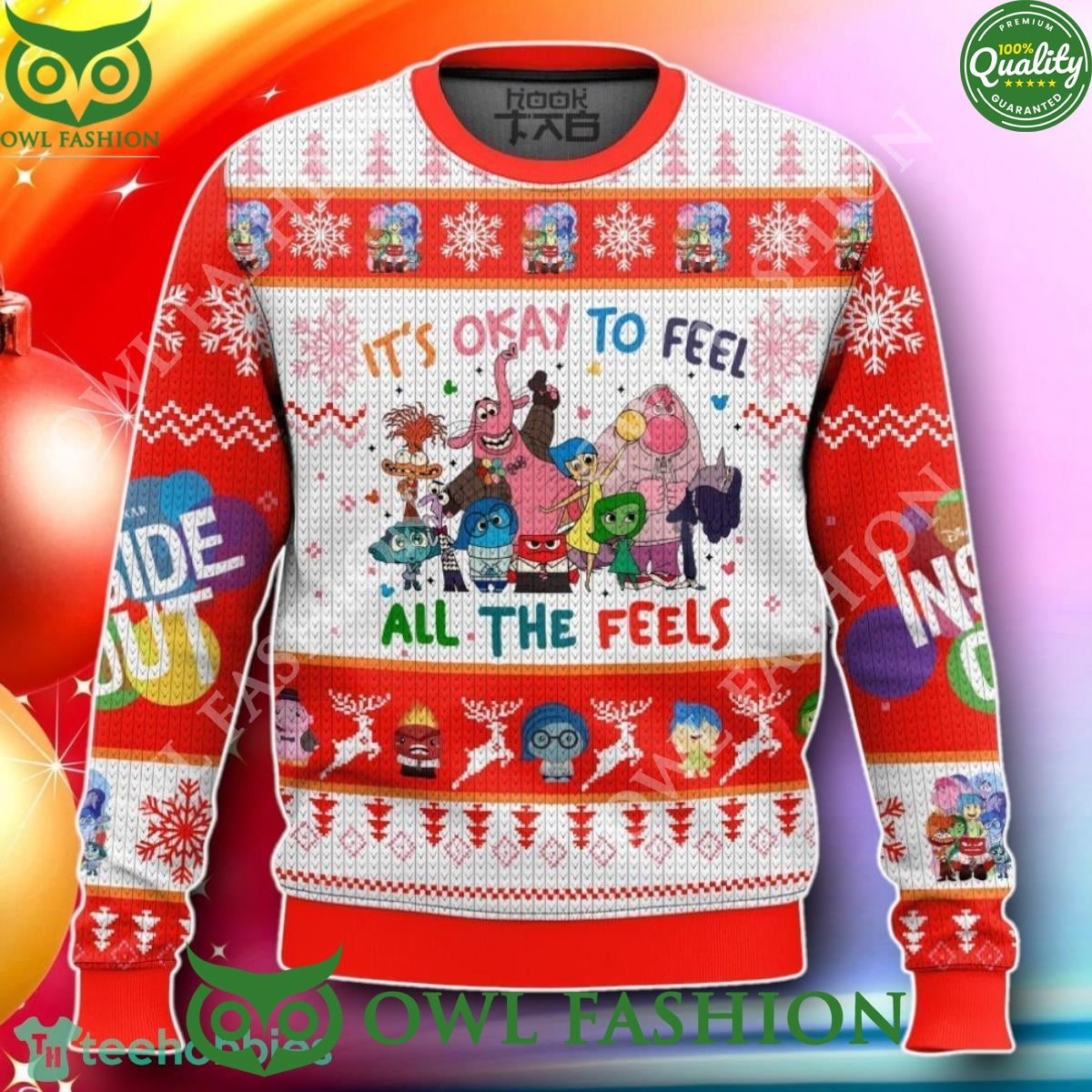 Inside Out New Design 2024 Ugly Sweater - Adult & Kids T-Shirts, Sweatshirts & Hoodies apparel design preview 1