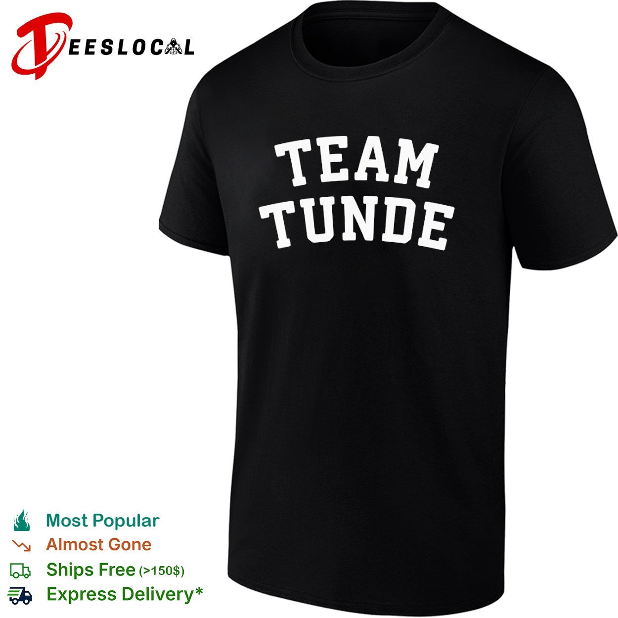 Team Tunde - Adult & Kids T-Shirts, Sweatshirts & Hoodies apparel design preview 1