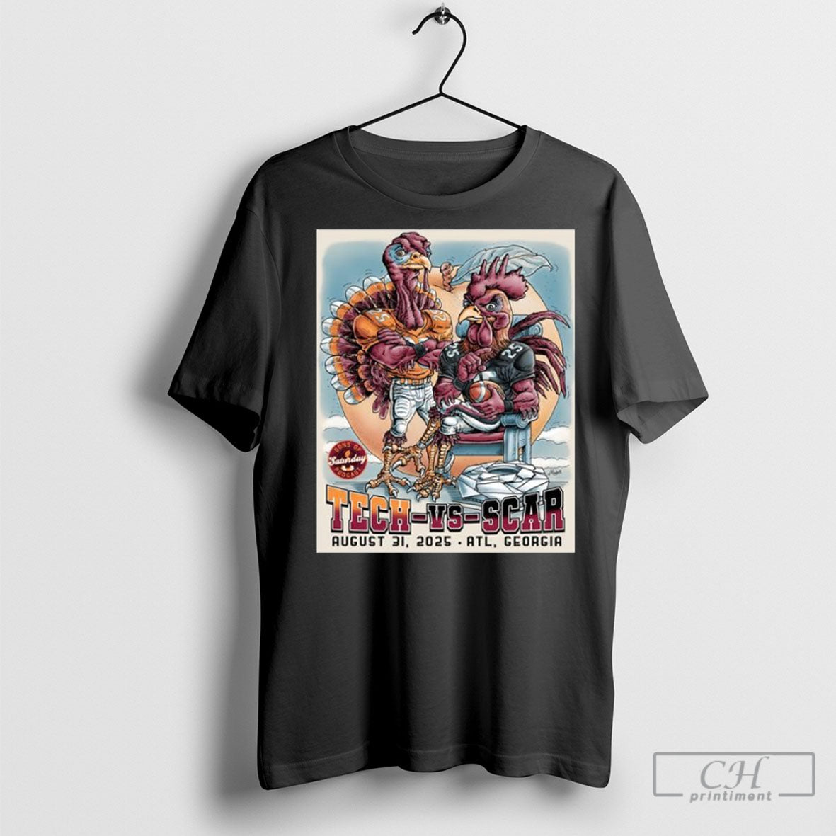 Tech Vs Scar August 31 2025 Atl Ga - Adult & Kids T-Shirts, Sweatshirts & Hoodies apparel design preview 1