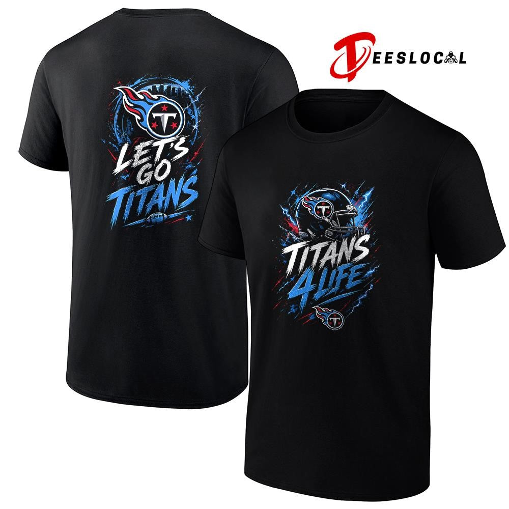 Tennessee Titans x fan 4 life graphic - Adult & Kids T-Shirts, Sweatshirts & Hoodies apparel design preview 1