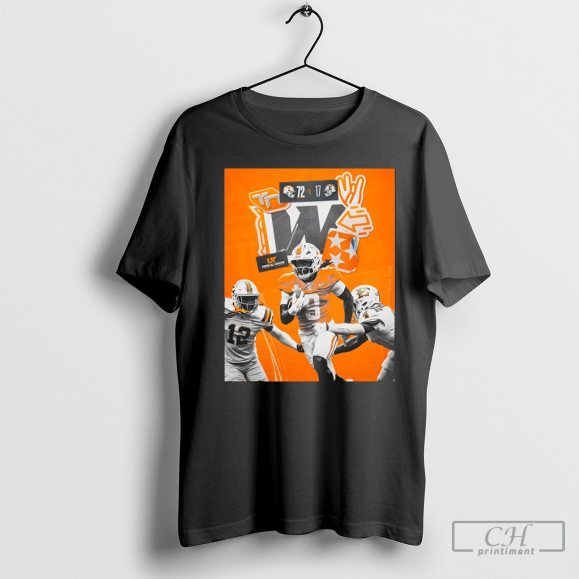 Tennessee Win 72 17 East State Poster - Adult & Kids T-Shirts, Sweatshirts & Hoodies apparel design preview 1