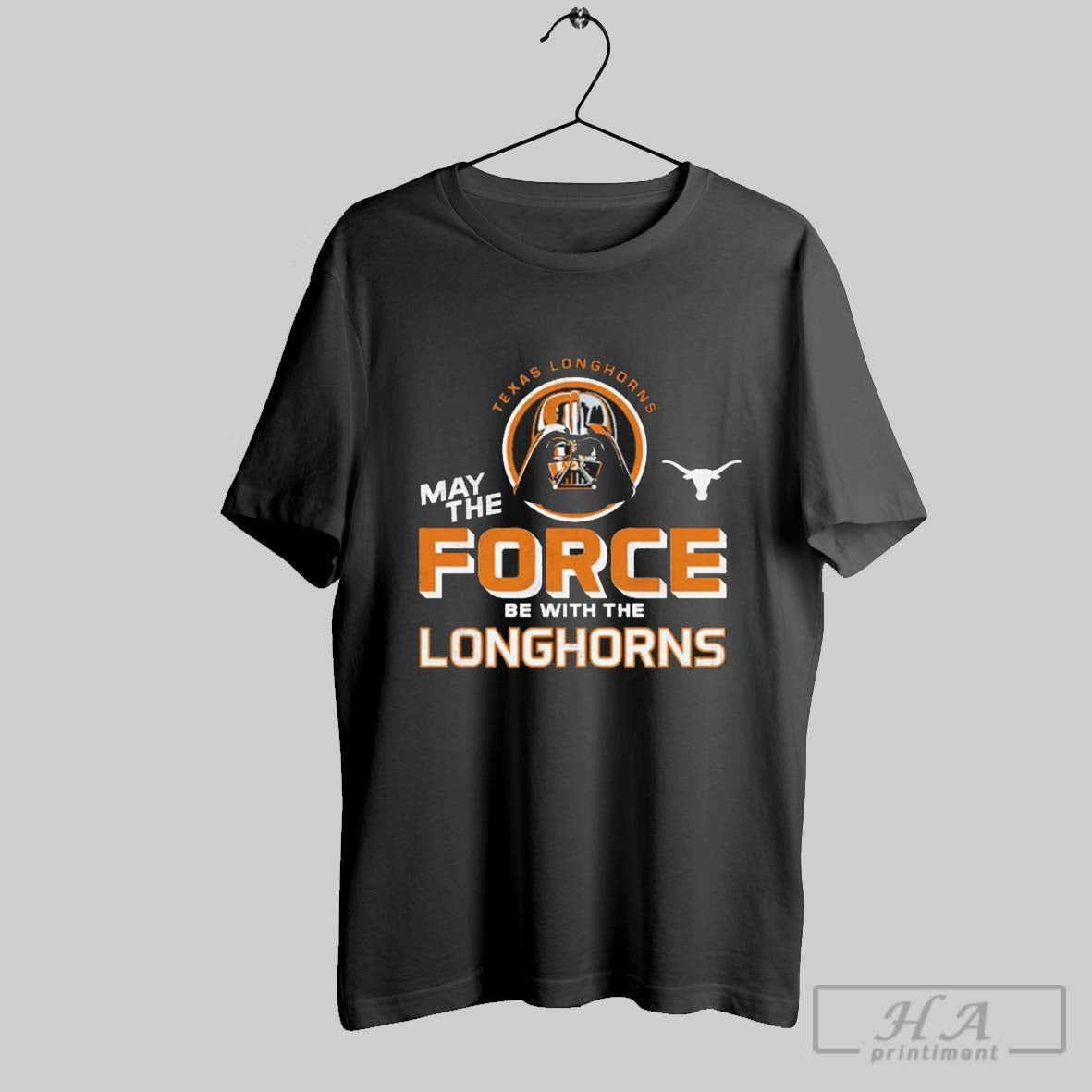 Texas Longhorns May The Force 2025 - Adult & Kids T-Shirts, Sweatshirts & Hoodies apparel design preview 1