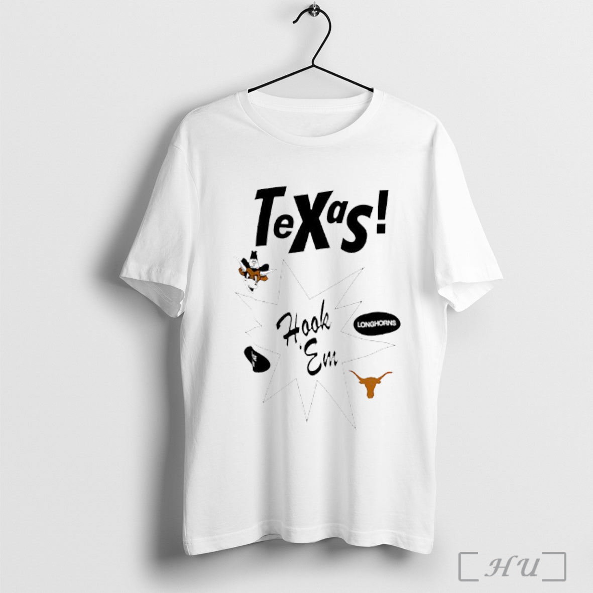 Texas Longhorns Football Hookem - Adult & Kids T-Shirts, Sweatshirts & Hoodies apparel design preview 1