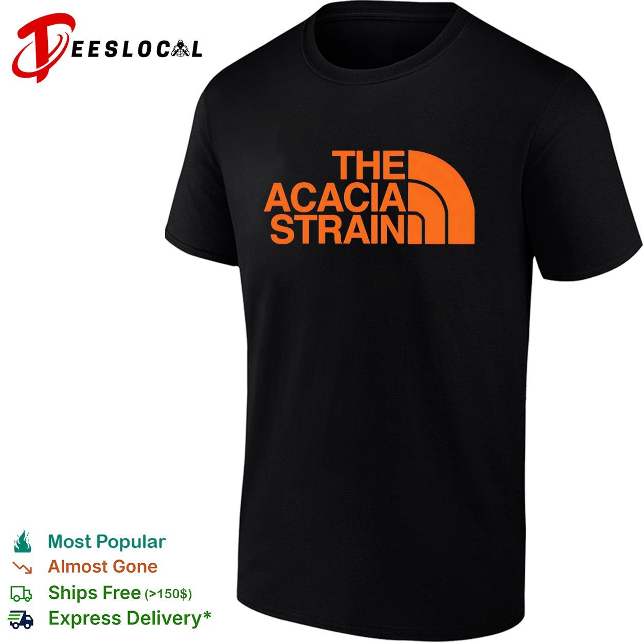 The Acacia Strain North Face parody - Adult & Kids T-Shirts, Sweatshirts & Hoodies apparel design preview 1