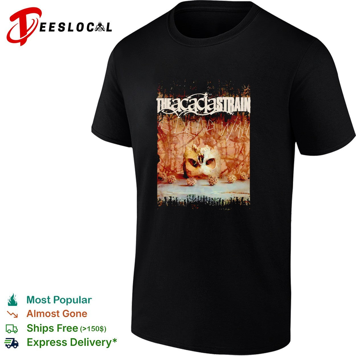 The Acacia Strain dead walk owl skull - Adult & Kids T-Shirts, Sweatshirts & Hoodies apparel design preview 1