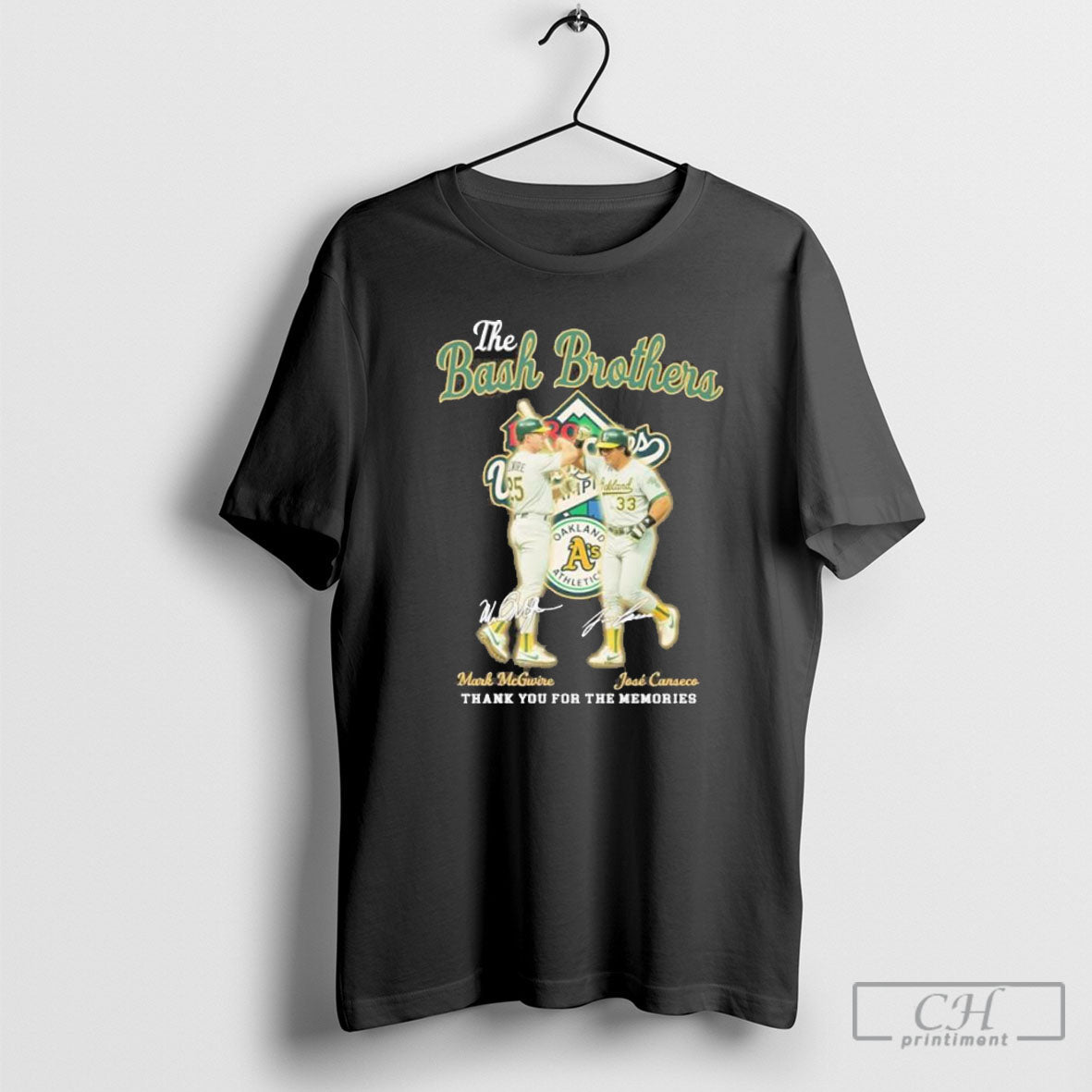 The Bash Brothers Mark Mcgwire And Jose Canseco - Adult & Kids T-Shirts, Sweatshirts & Hoodies apparel design preview 1