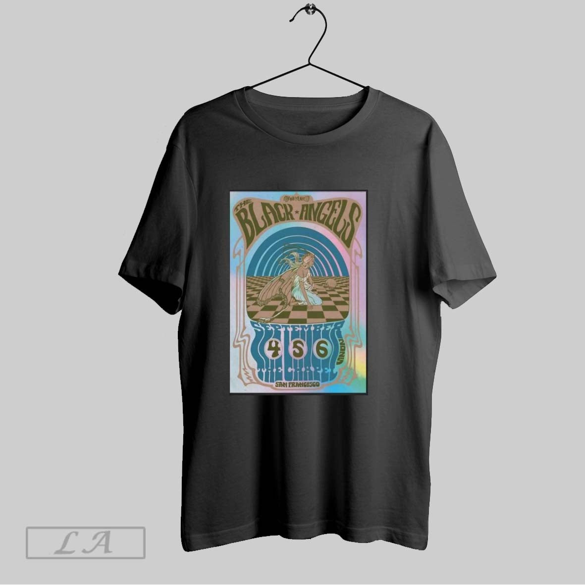 The Black Angels Sept 4 6 2025 Chapel In San - Adult & Kids T-Shirts, Sweatshirts & Hoodies apparel design preview 1