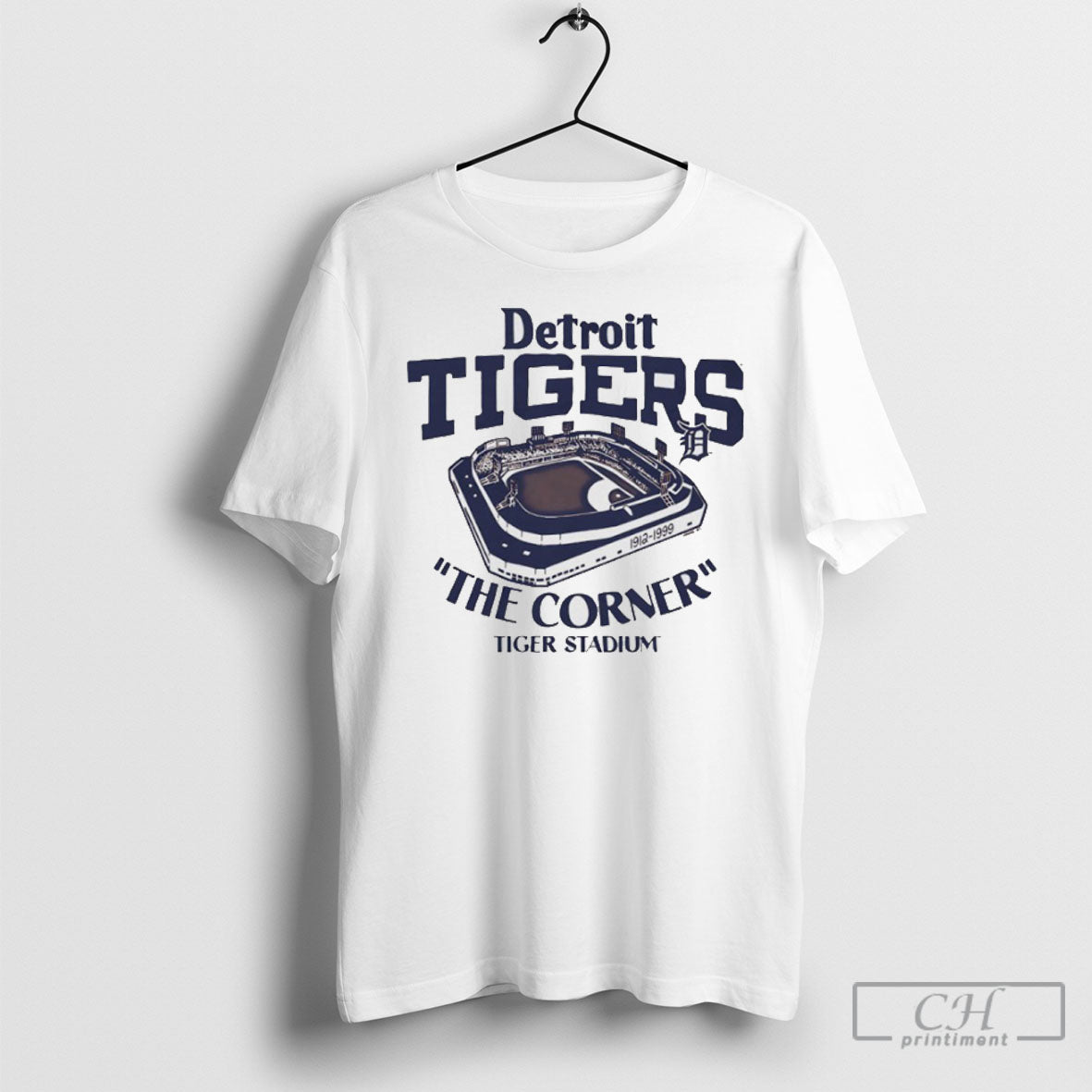 The Corner Tiger Stadium Detroit Tigers 1912 1999 - Adult & Kids T-Shirts, Sweatshirts & Hoodies apparel design preview 1