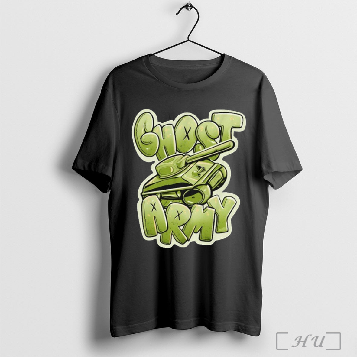 The Fat Electrician Ghost Army Tank - Adult & Kids T-Shirts, Sweatshirts & Hoodies apparel design preview 1