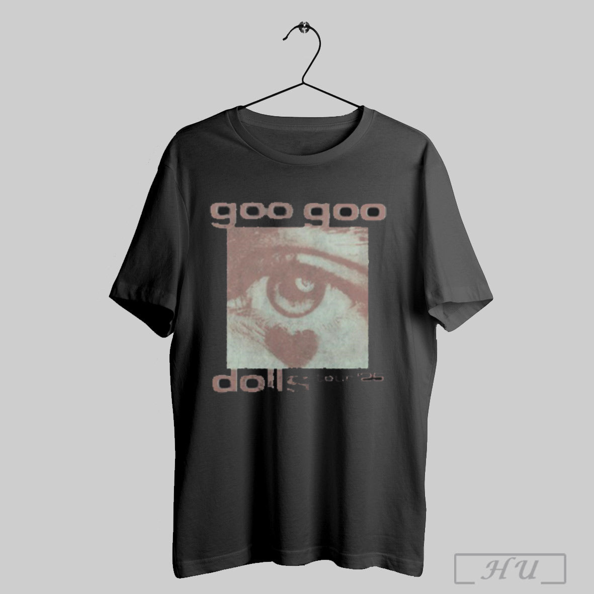 The Goo Dolls Eye Dateback Faded Black Tour - Adult & Kids T-Shirts, Sweatshirts & Hoodies apparel design preview 1