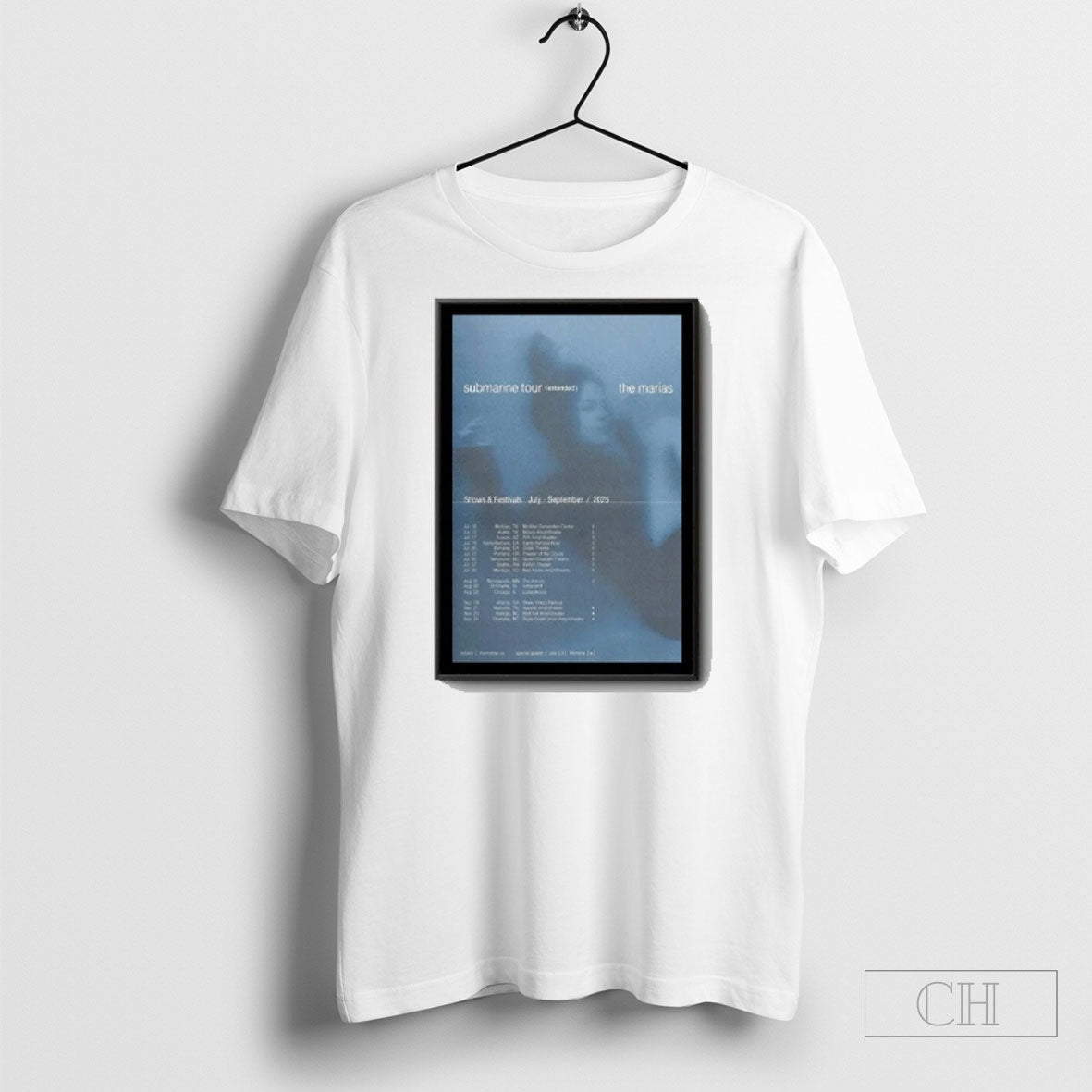 The Marias Show July And September 2025 Submarine - Adult & Kids T-Shirts, Sweatshirts & Hoodies apparel design preview 1