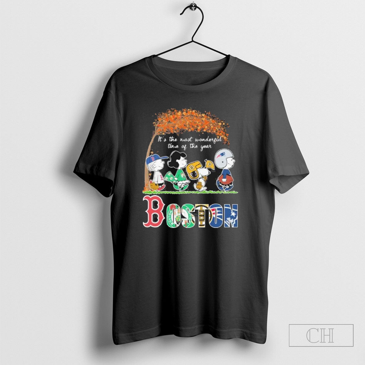 The Peanuts Walking X Boston Sports Teams Its Most - Adult & Kids T-Shirts, Sweatshirts & Hoodies apparel design preview 1