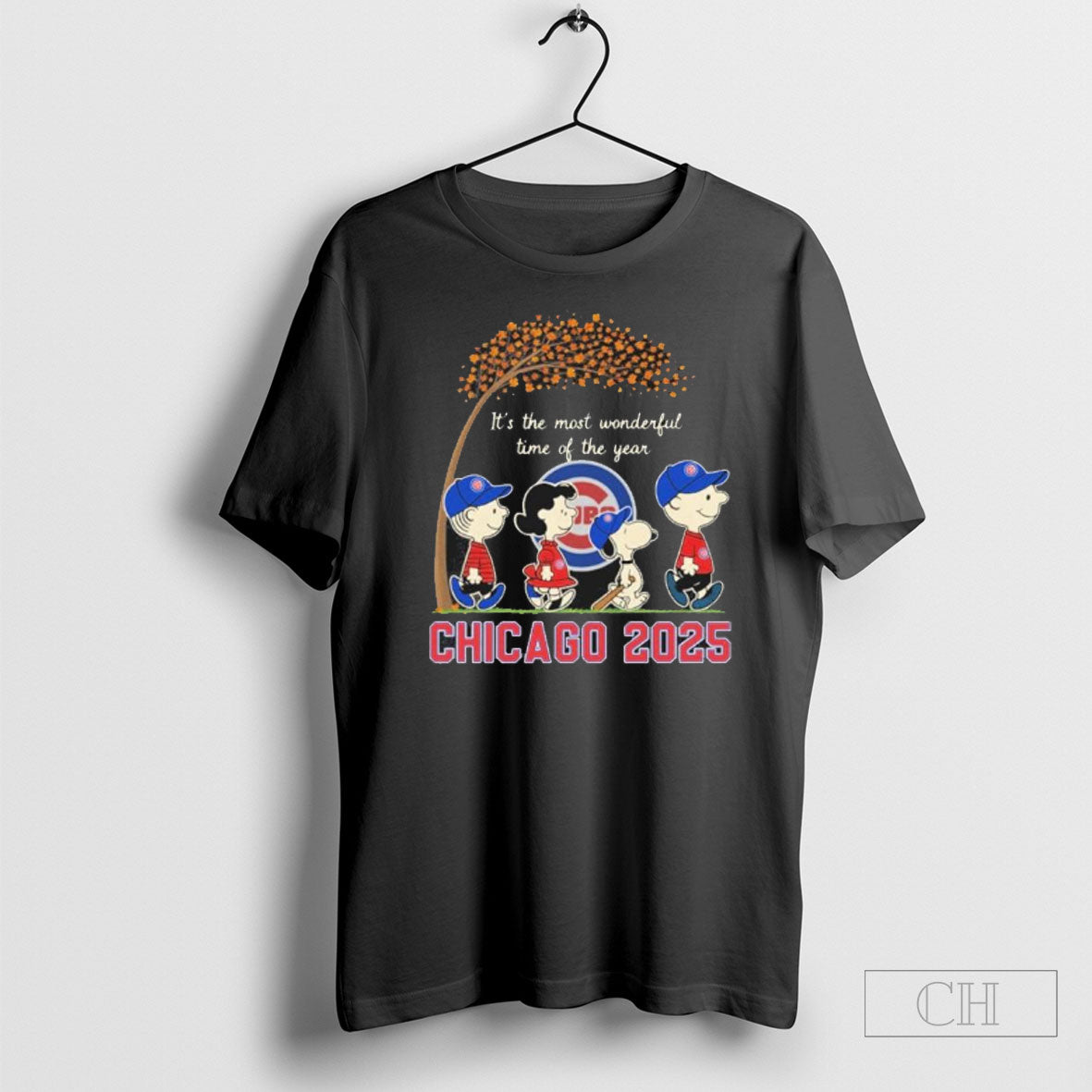 The Peanuts Walking X Chicago Cubs Its Most Wonderful - Adult & Kids T-Shirts, Sweatshirts & Hoodies apparel design preview 1