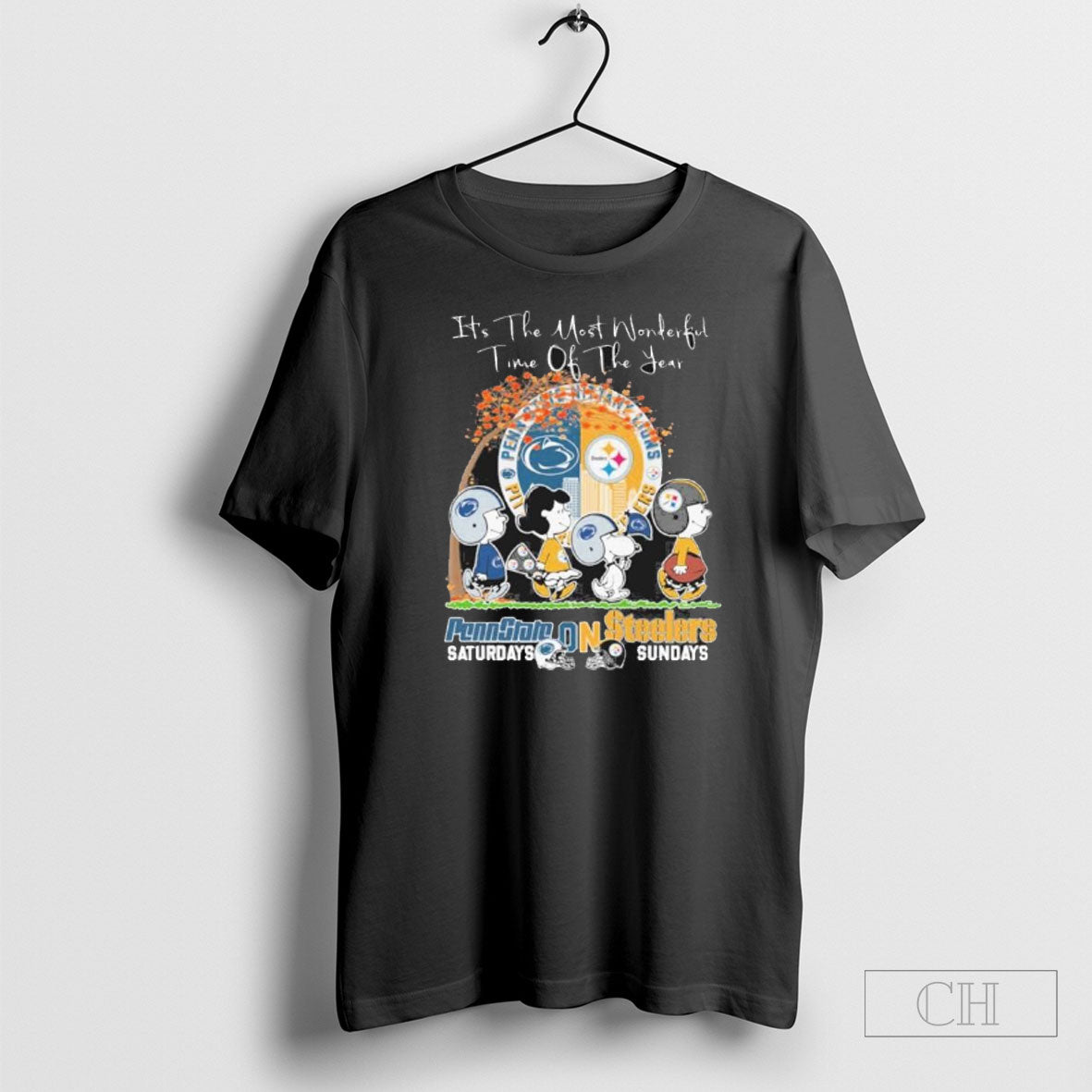 The Peanuts Walking X Penn State And Steelers Its - Adult & Kids T-Shirts, Sweatshirts & Hoodies apparel design preview 1