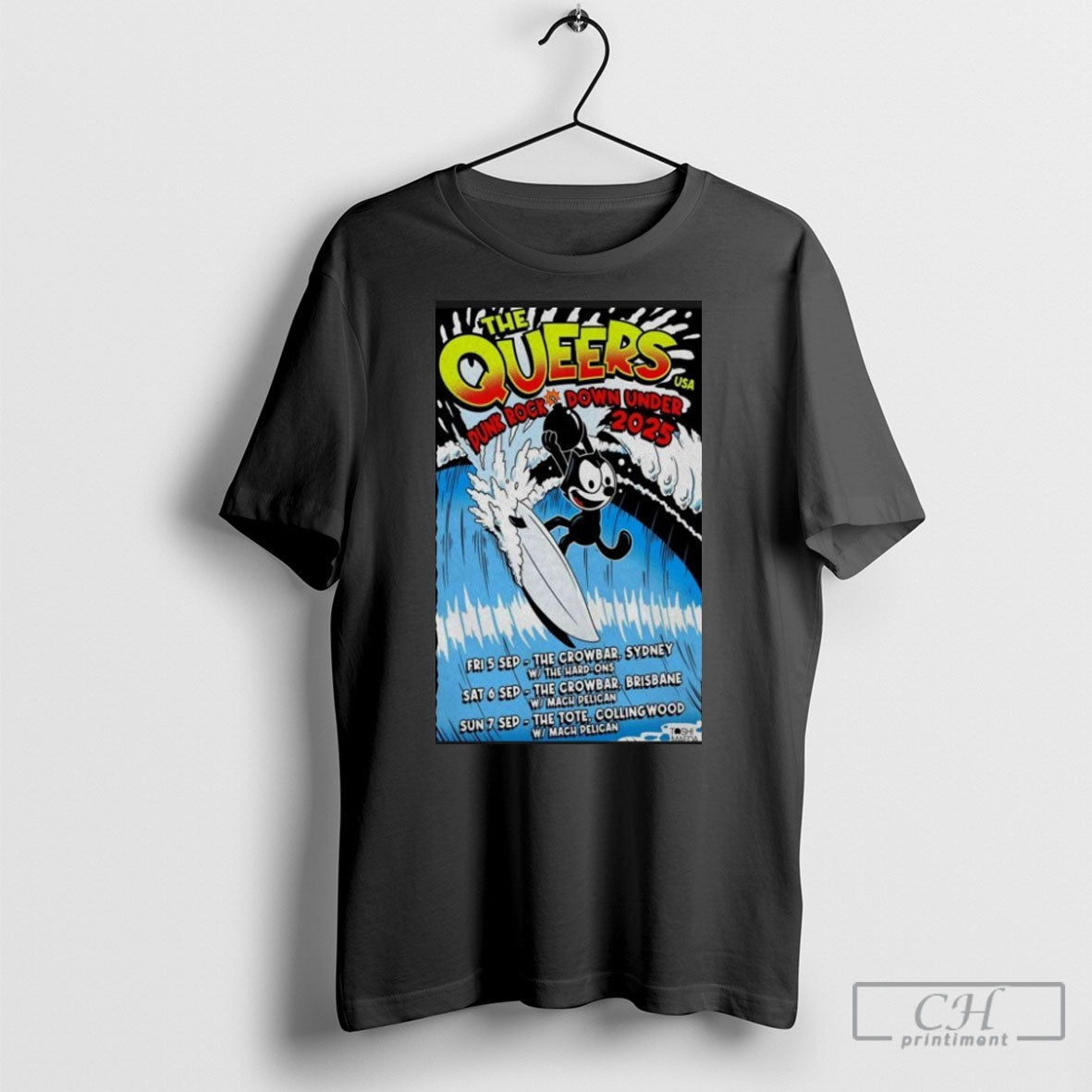 The Queers Punk Rock Down Under Usa Tour Australia - Adult & Kids T-Shirts, Sweatshirts & Hoodies apparel design preview 1