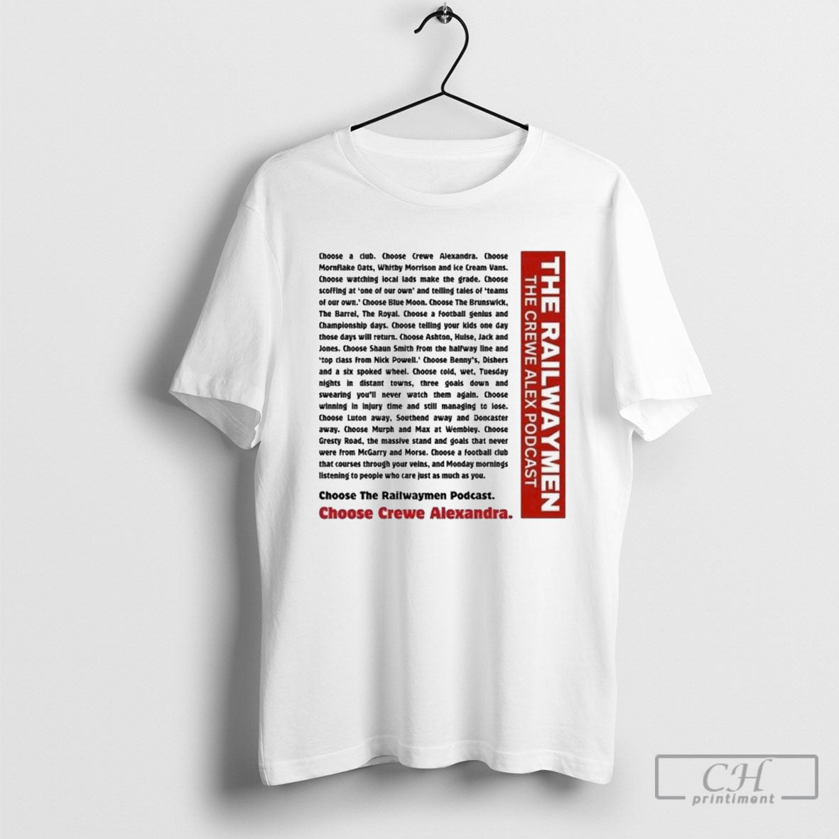 The Railwaymen Crewe Alex Podcast - Adult & Kids T-Shirts, Sweatshirts & Hoodies apparel design preview 1