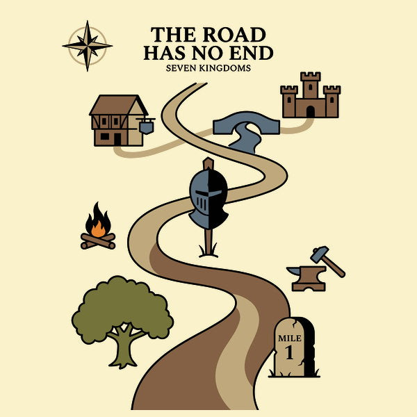 The Road Has No End - Adult & Kids T-Shirts, Sweatshirts & Hoodies apparel design preview 1