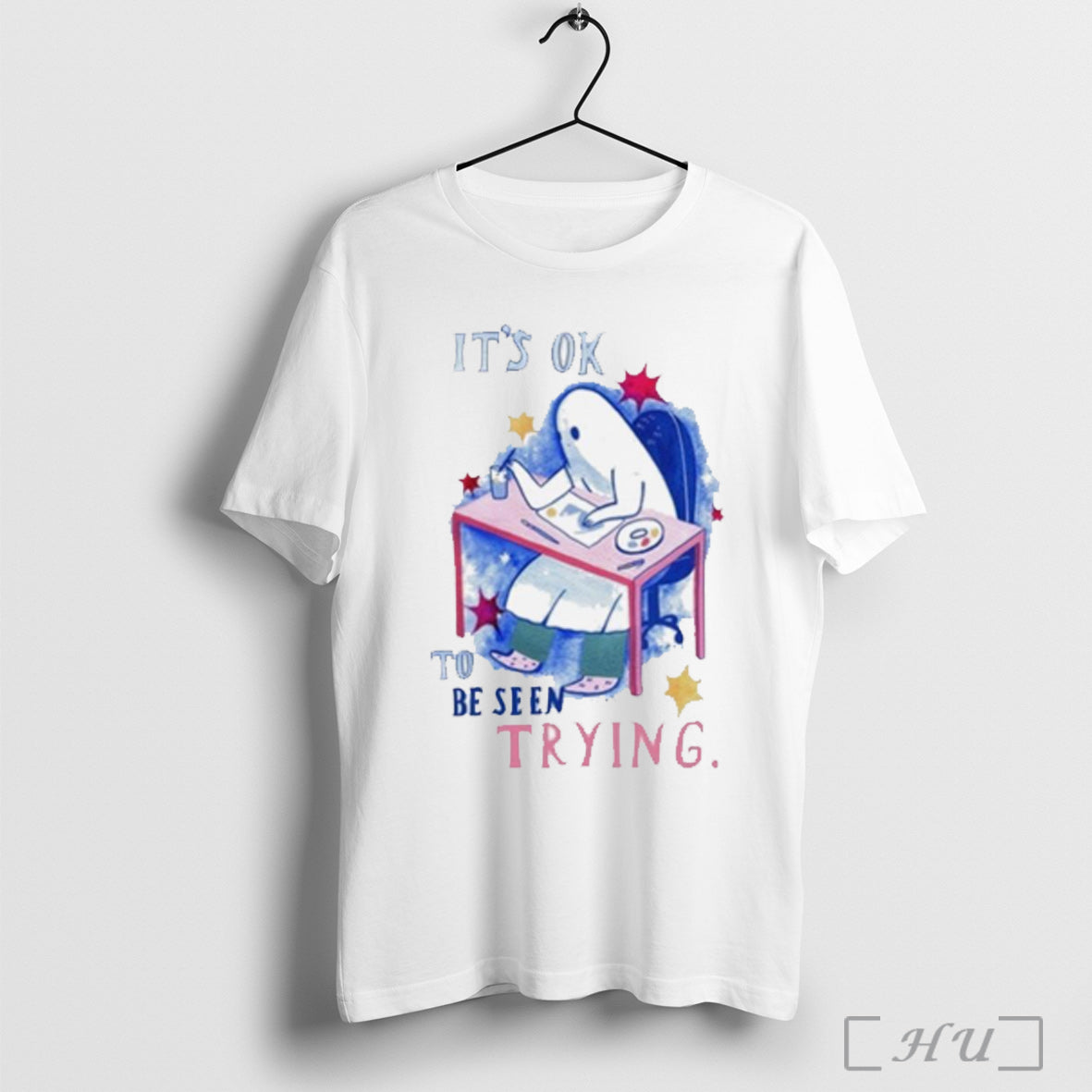 The Sad Ghost Club Its Ok To Be Seen Trying - Adult & Kids T-Shirts, Sweatshirts & Hoodies apparel design preview 1
