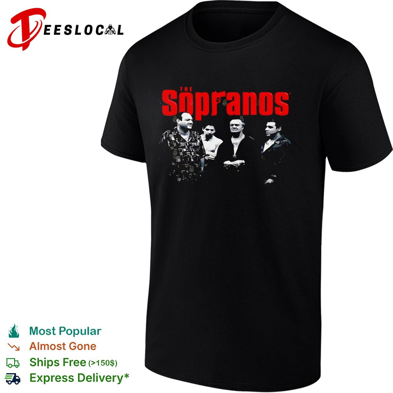 The Sopranos mobster men - Adult & Kids T-Shirts, Sweatshirts & Hoodies apparel design preview 1