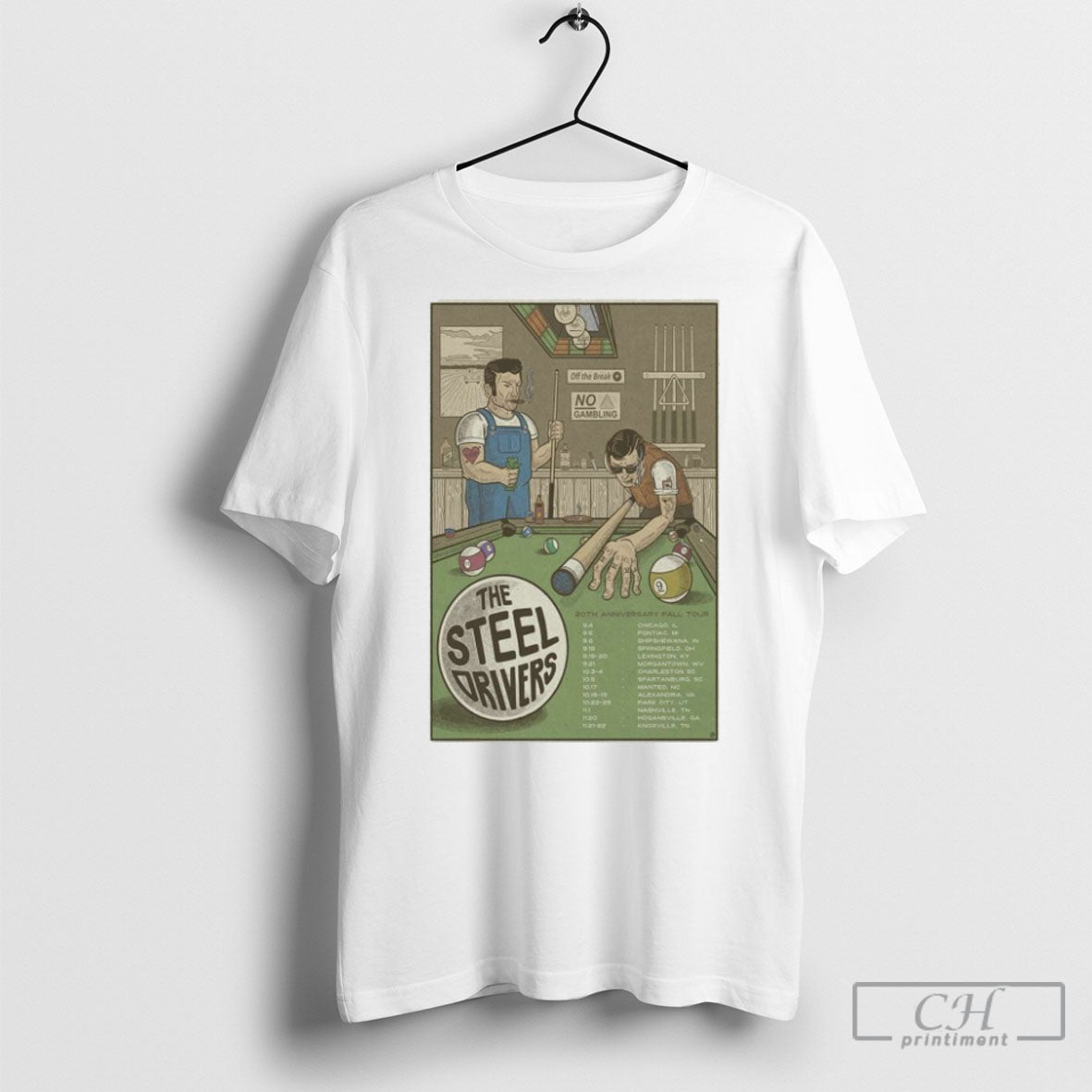 The Steeldrivers 20th Anniversary Fall Tour 2025 - Adult & Kids T-Shirts, Sweatshirts & Hoodies apparel design preview 1