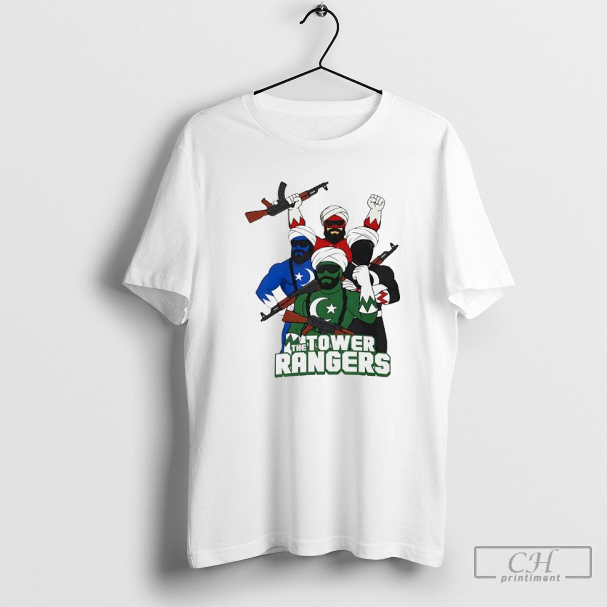 The Tower Rangers Parody - Adult & Kids T-Shirts, Sweatshirts & Hoodies apparel design preview 1