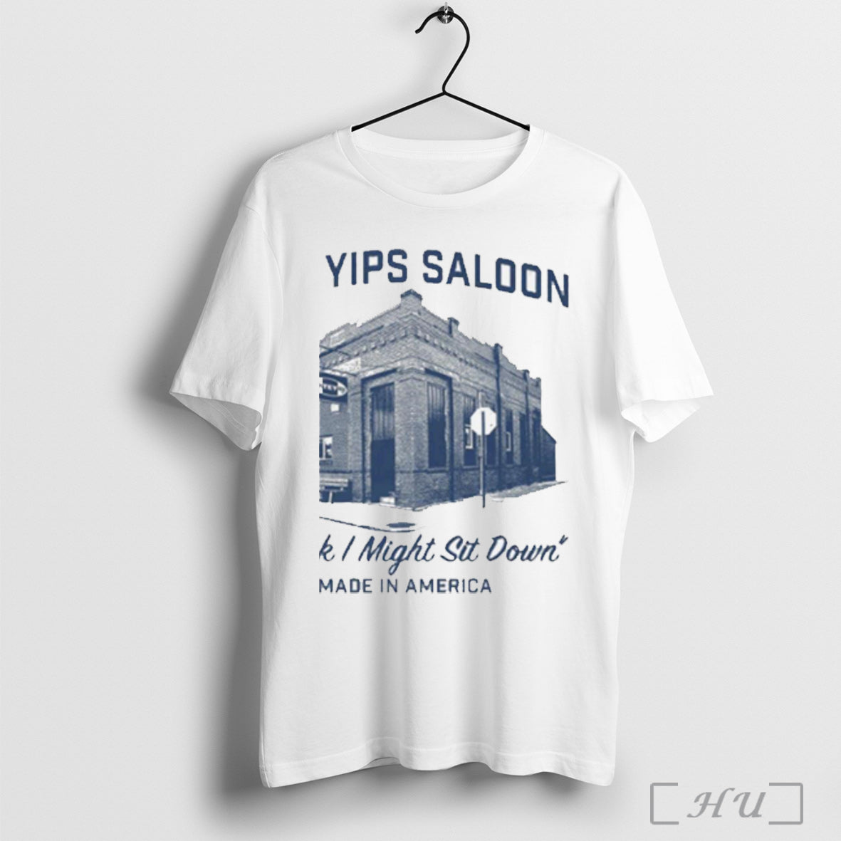 The Yips Saloon I Think Might Sit Down - Adult & Kids T-Shirts, Sweatshirts & Hoodies apparel design preview 1