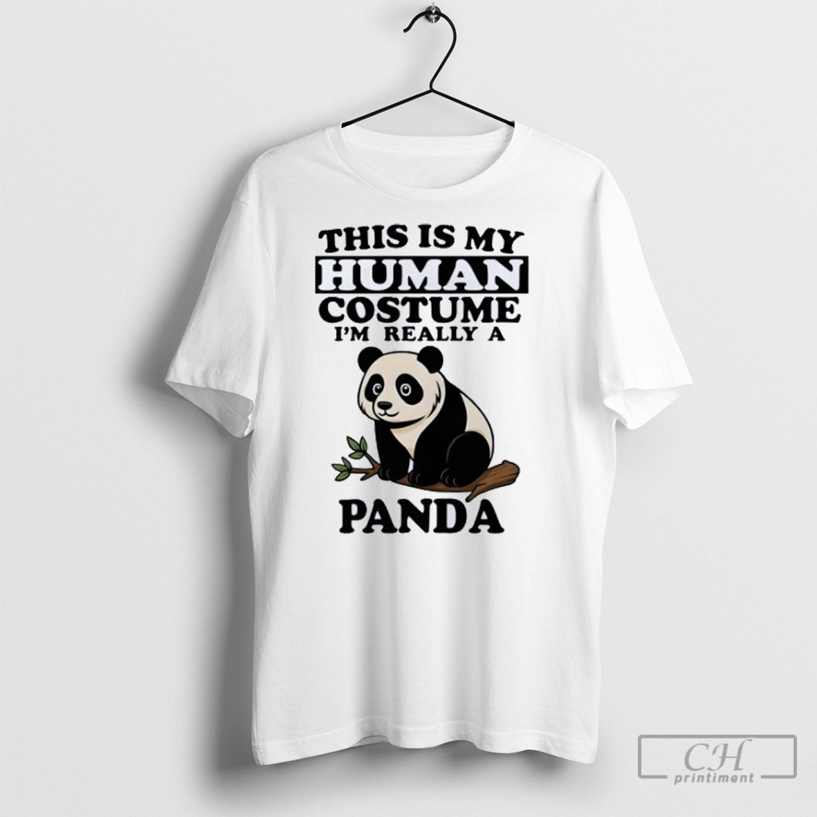 This Is My Human Costume Im Really A Panda - Adult & Kids T-Shirts, Sweatshirts & Hoodies apparel design preview 1