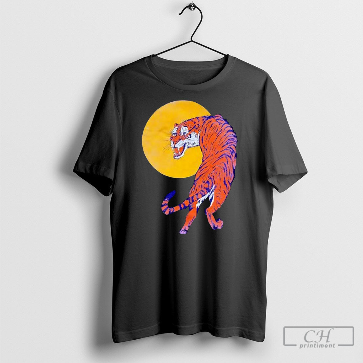 Tiger Moon - Adult & Kids T-Shirts, Sweatshirts & Hoodies apparel design preview 1