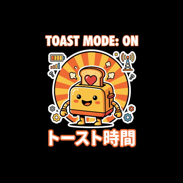 Toast Mode On - Adult & Kids T-Shirts, Sweatshirts & Hoodies apparel design preview 1