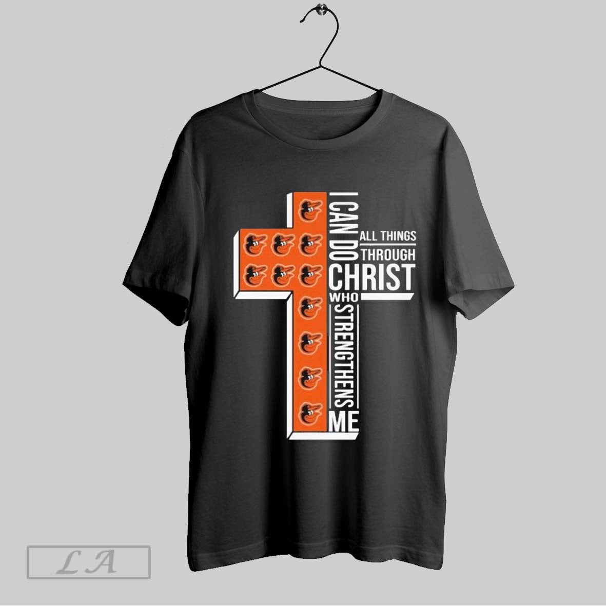 Top Baltimore Orioles I Can Do Christ All Things - Adult & Kids T-Shirts, Sweatshirts & Hoodies apparel design preview 1