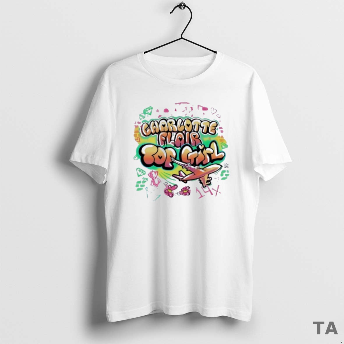 Top Charlotte Flair Girl Graffiti Sweater - Adult & Kids T-Shirts, Sweatshirts & Hoodies apparel design preview 1