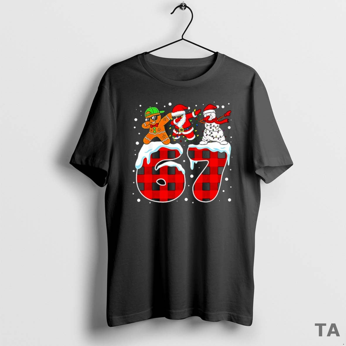 Top Dabbing Santa 67 Six Seven Christmas Sweater - Adult & Kids T-Shirts, Sweatshirts & Hoodies apparel design preview 1