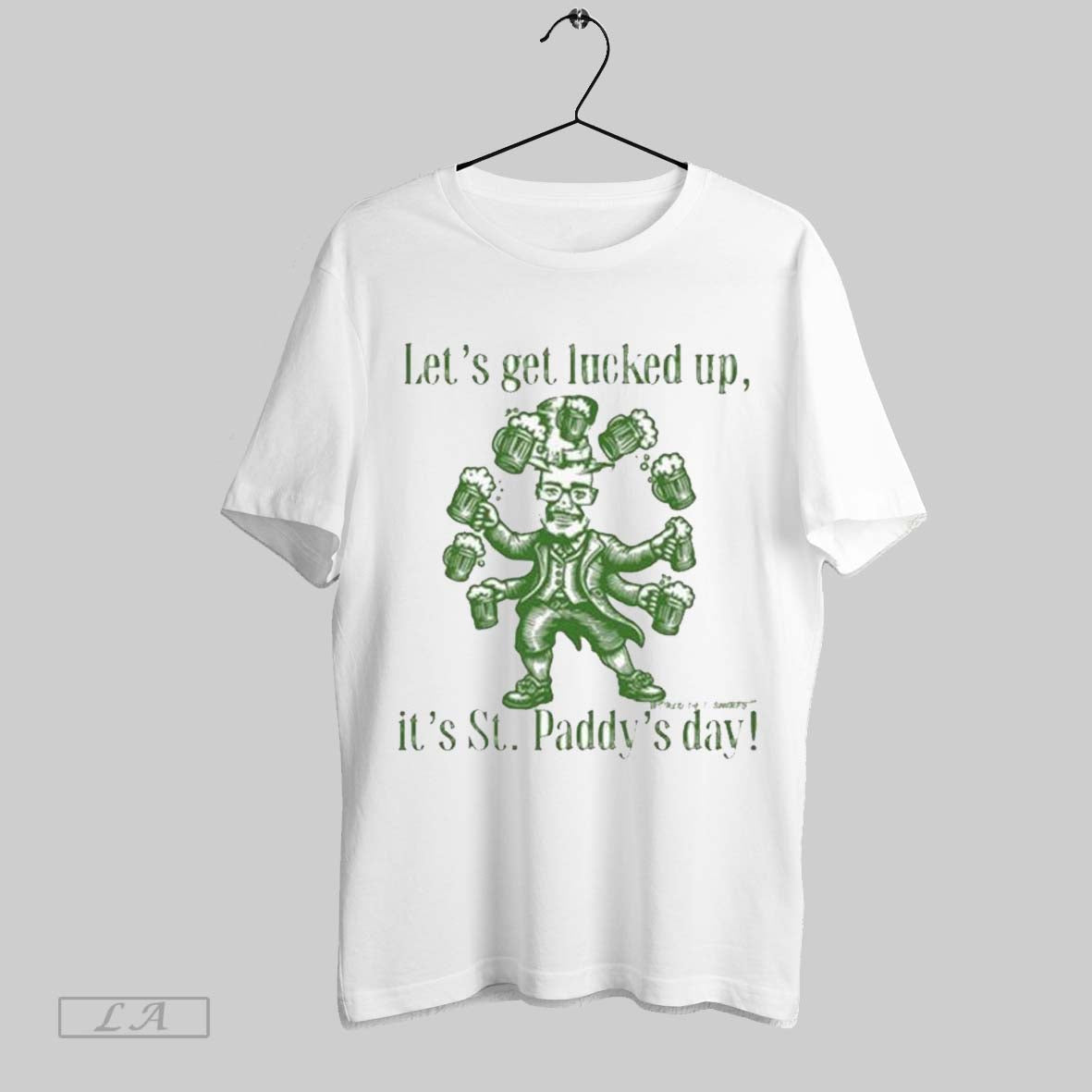Top Joshua Block Lets Get Lucked Up Its St Paddys Day - Adult & Kids T-Shirts, Sweatshirts & Hoodies apparel design preview 1