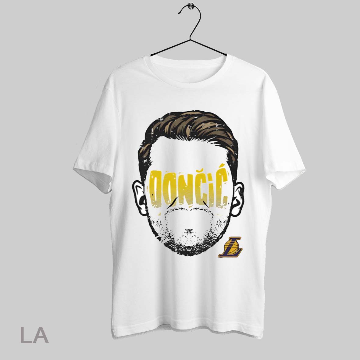 Top Luka Doncic Los Angeles Lakers Player Silhouette - Adult & Kids T-Shirts, Sweatshirts & Hoodies apparel design preview 1