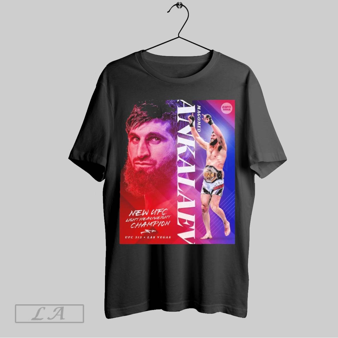 Top Magomed Ankalaev Is The New Ufc Light Heavyweight - Adult & Kids T-Shirts, Sweatshirts & Hoodies apparel design preview 1
