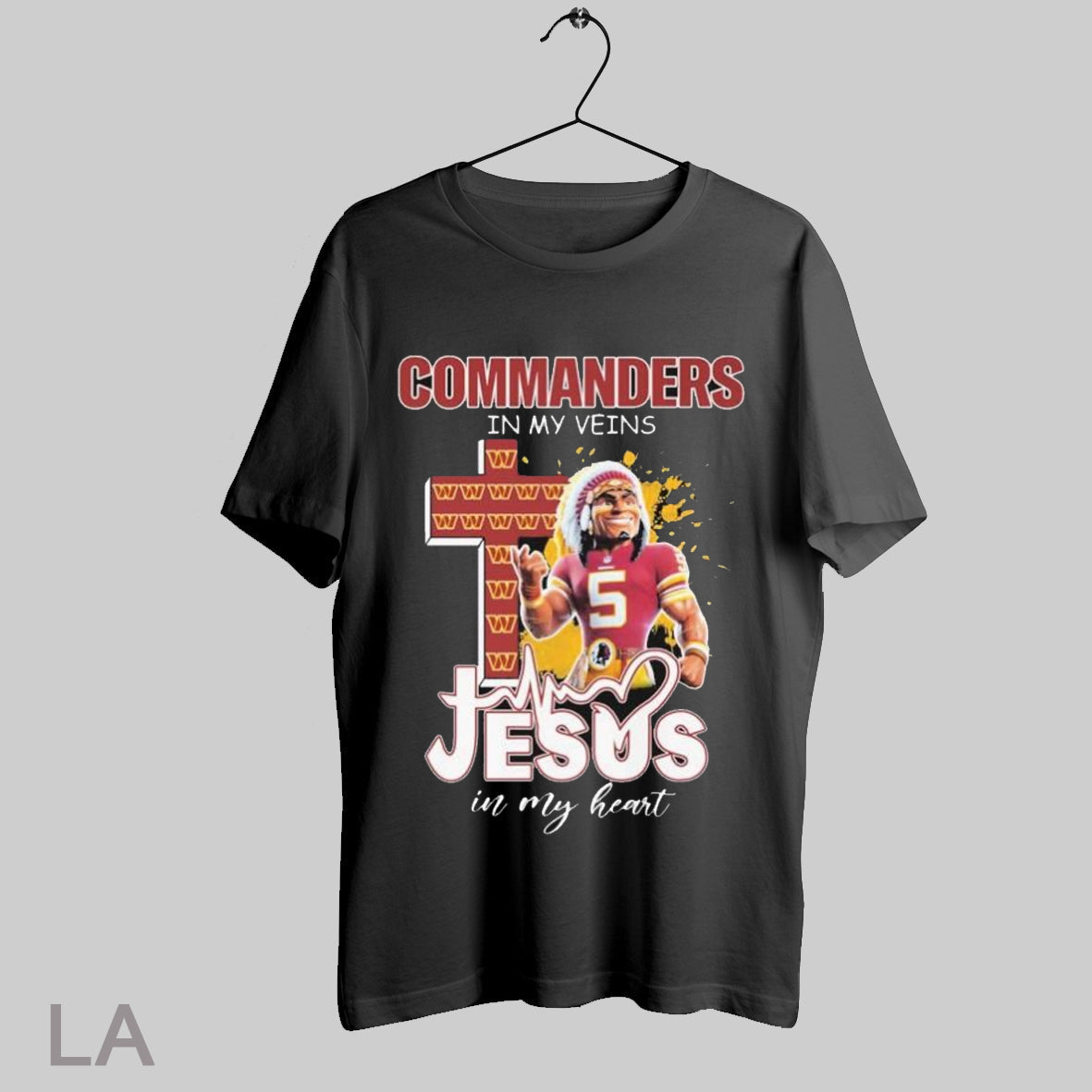Top Major Tuddy Washington Commanders In My Veins - Adult & Kids T-Shirts, Sweatshirts & Hoodies apparel design preview 1