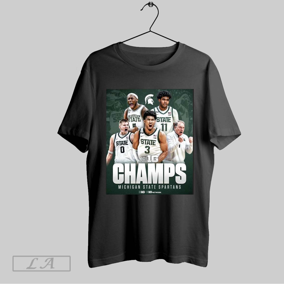 Top Michigan State Is The Big Ten Champion For 2024 - Adult & Kids T-Shirts, Sweatshirts & Hoodies apparel design preview 1
