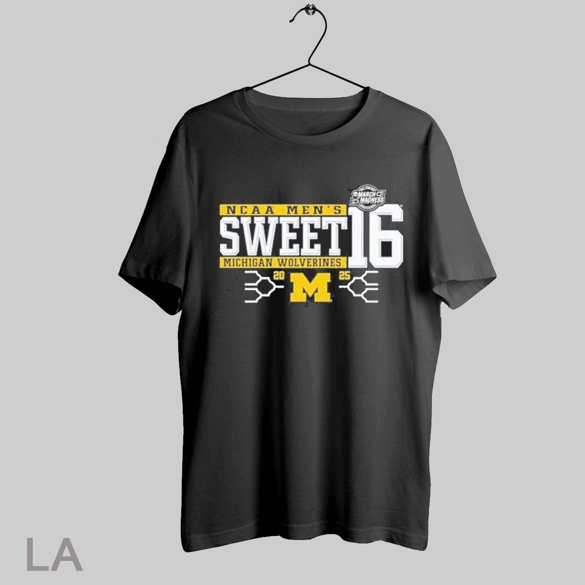 Top Michigan Wolverines Ncaa Mens Sweet 16 March - Adult & Kids T-Shirts, Sweatshirts & Hoodies apparel design preview 1