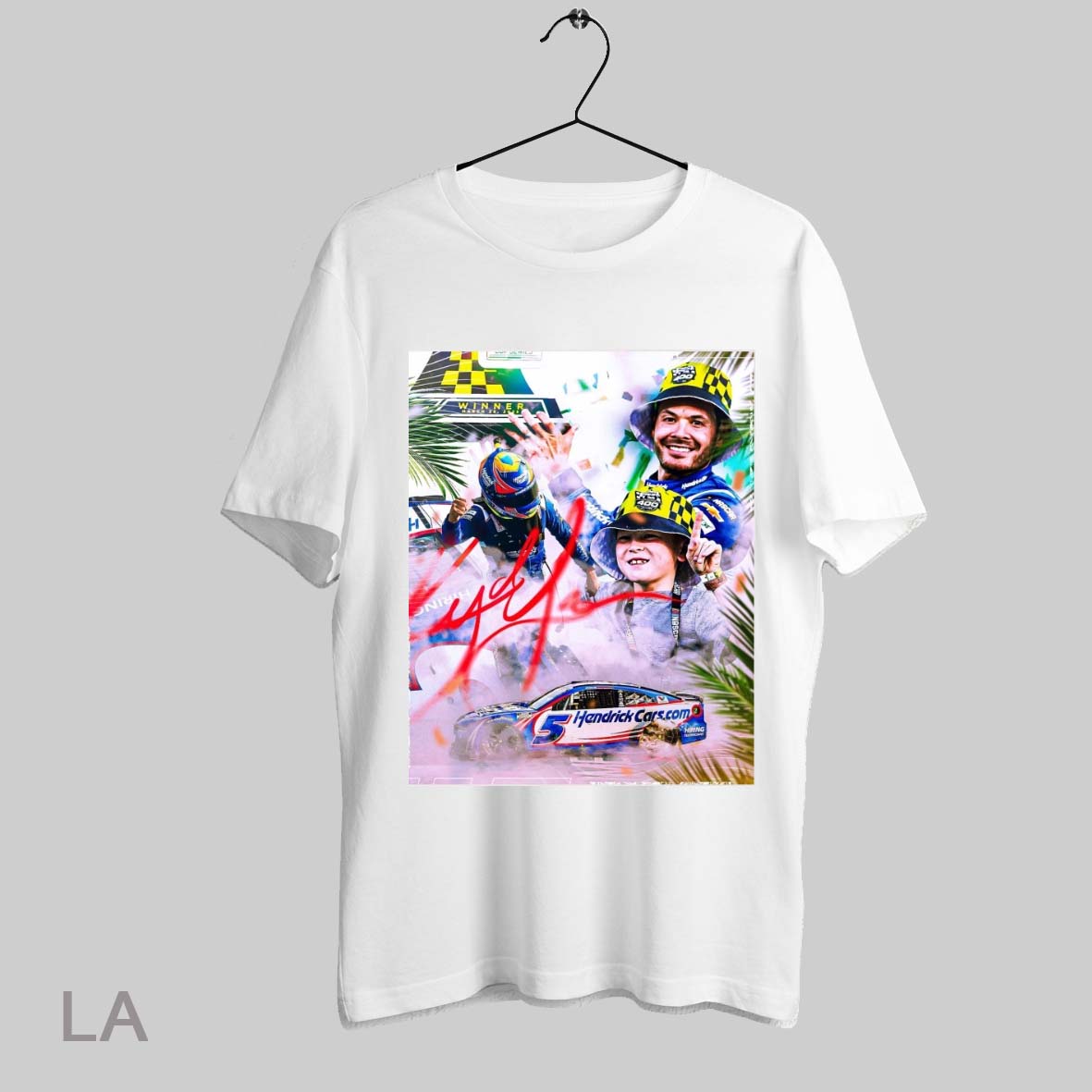 Top Nascar Kyle Larson Winner Homestead Miami - Adult & Kids T-Shirts, Sweatshirts & Hoodies apparel design preview 1