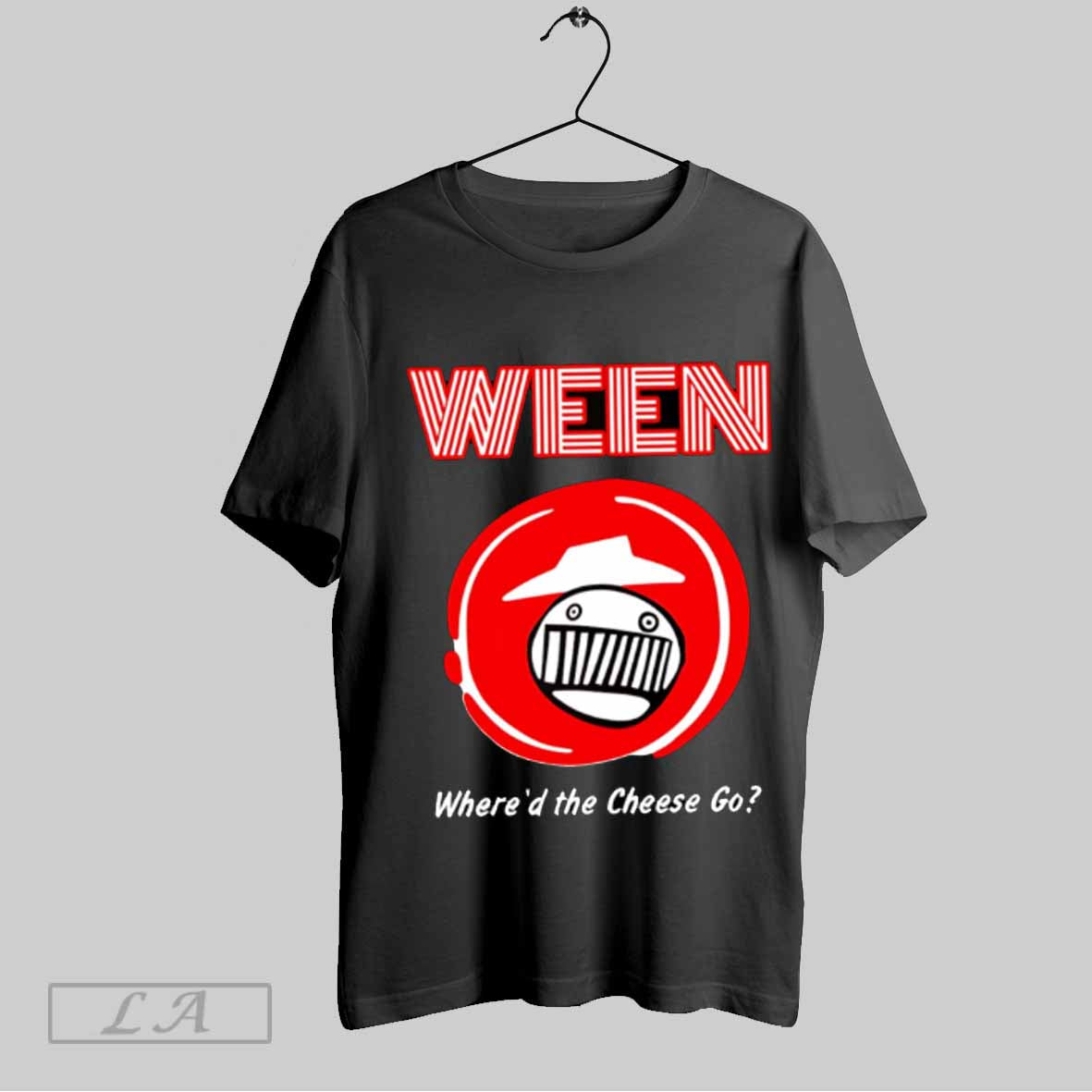 Top Pizza Hut Ween Whered The Cheese Go - Adult & Kids T-Shirts, Sweatshirts & Hoodies apparel design preview 1
