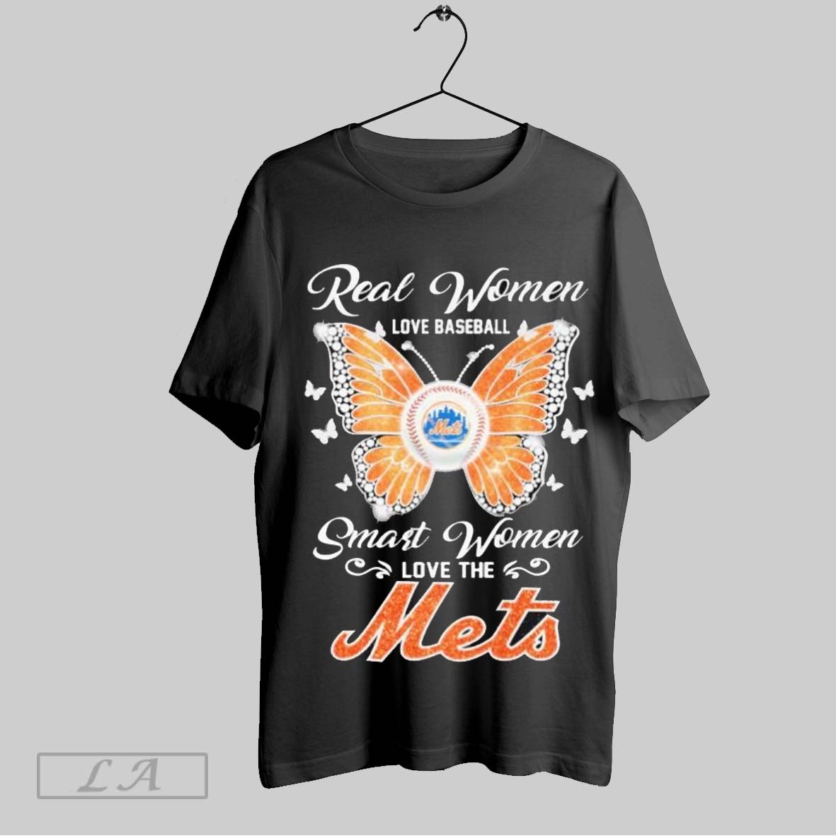 Top Real Women Love Baseball Smart The New York Mets - Adult & Kids T-Shirts, Sweatshirts & Hoodies apparel design preview 1