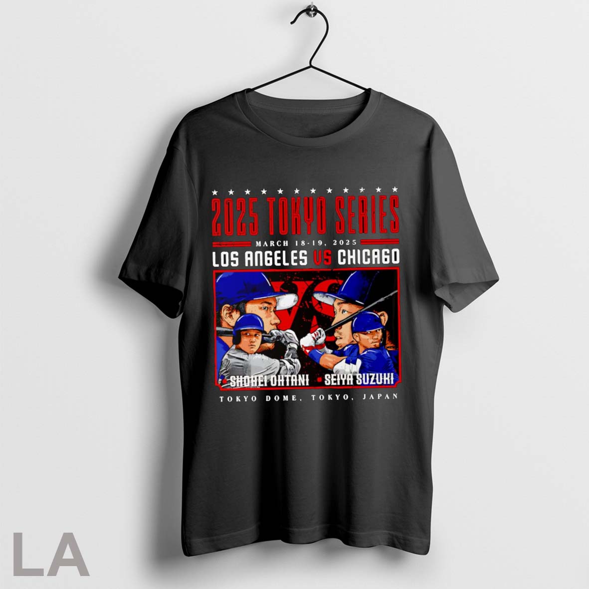 Top Shohei Ohtani Vs Seiya Suzuki 2025 Tokyo Series - Adult & Kids T-Shirts, Sweatshirts & Hoodies apparel design preview 1