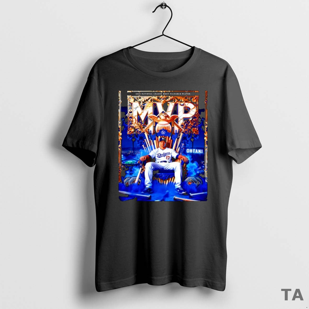 Top Shohei Ohtani Wins The 2025 National League Mvp - Adult & Kids T-Shirts, Sweatshirts & Hoodies apparel design preview 1