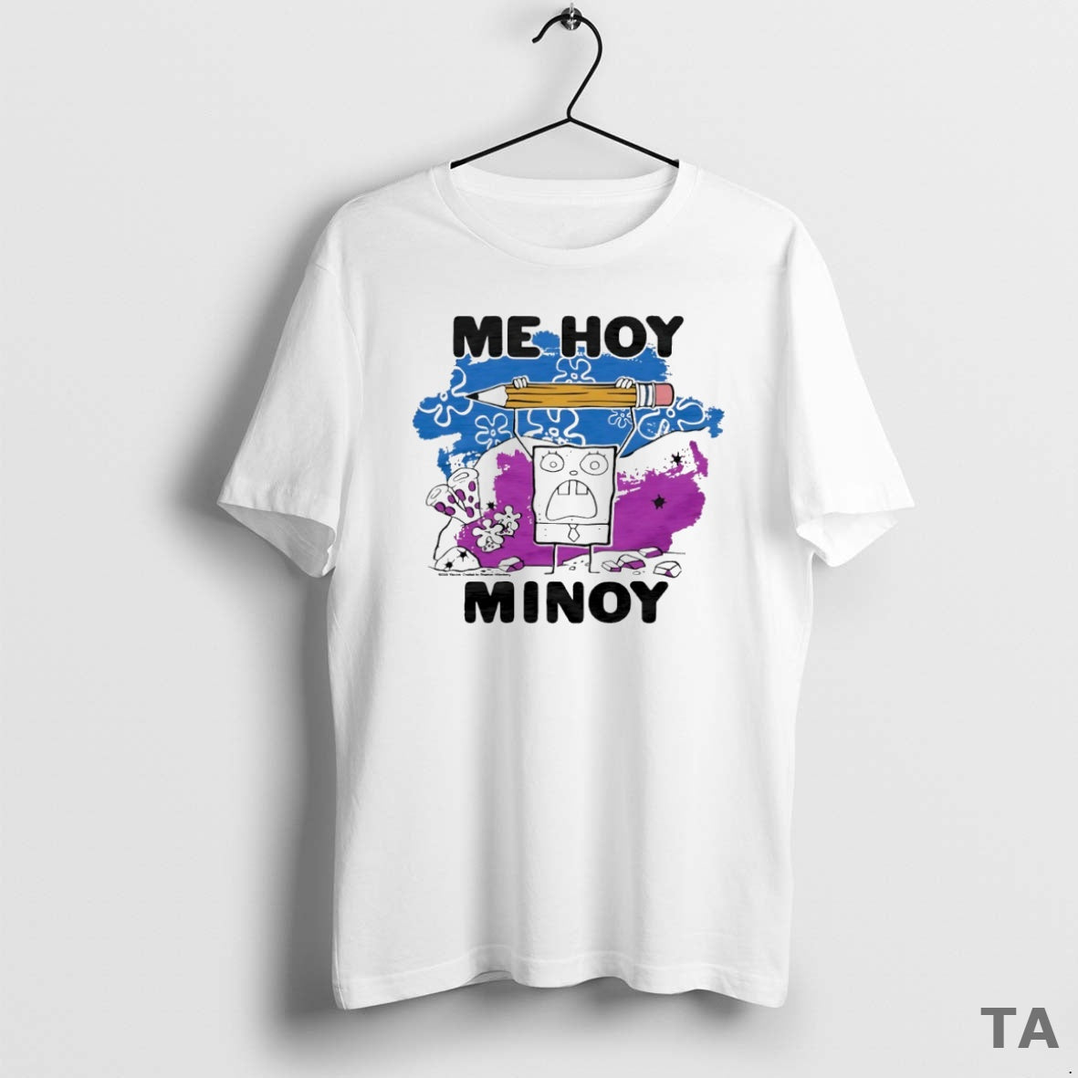 Top Sponge Doodlebob Me Hoy Minoy Circle Sweater - Adult & Kids T-Shirts, Sweatshirts & Hoodies apparel design preview 1