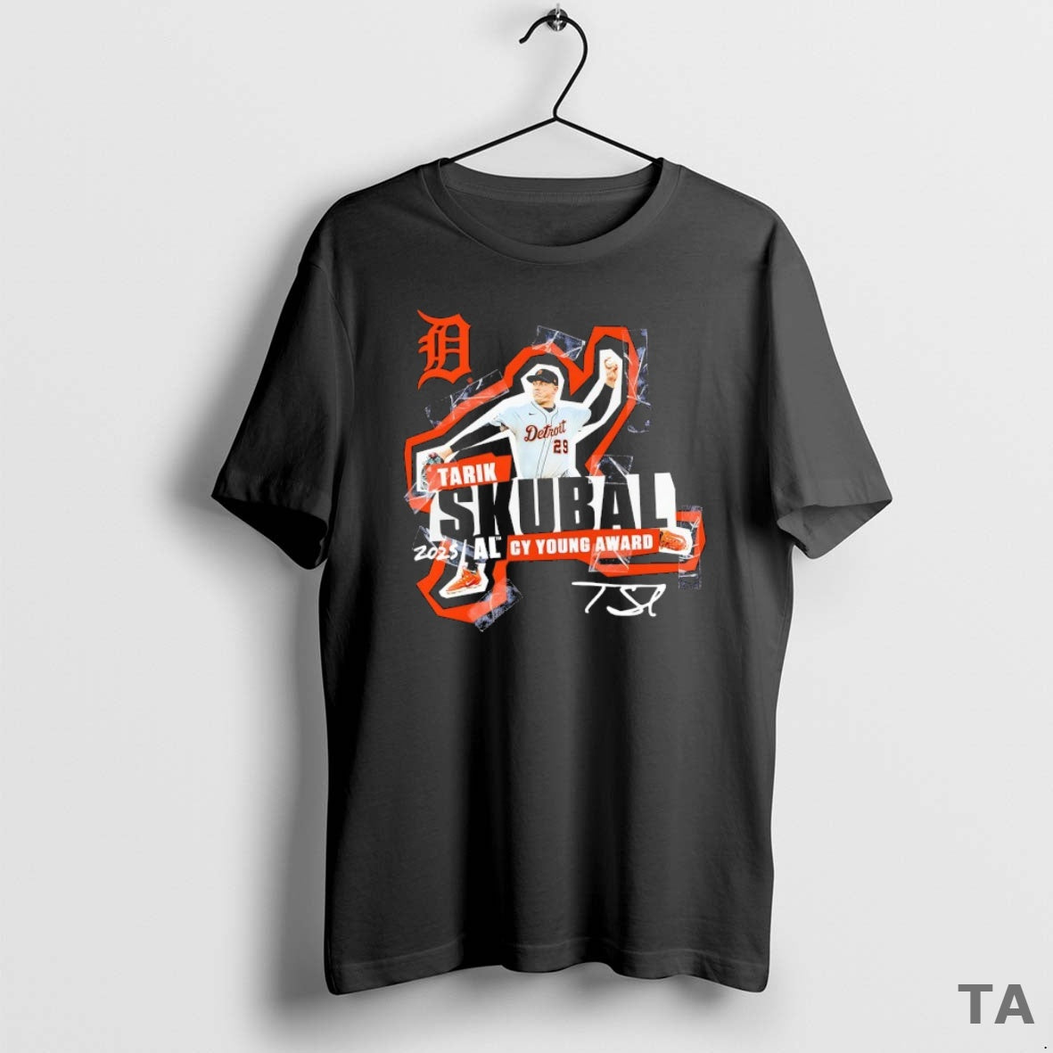 Top Tarik Skubal Detroit Tigers 2025 American League - Adult & Kids T-Shirts, Sweatshirts & Hoodies apparel design preview 1