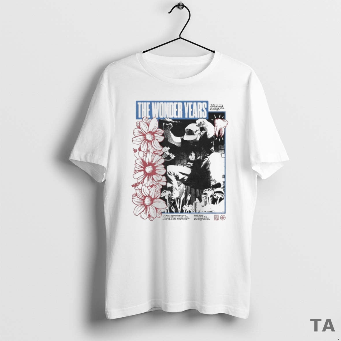 Top The Wonder Years Being Alone I Blew My Voice Out - Adult & Kids T-Shirts, Sweatshirts & Hoodies apparel design preview 1
