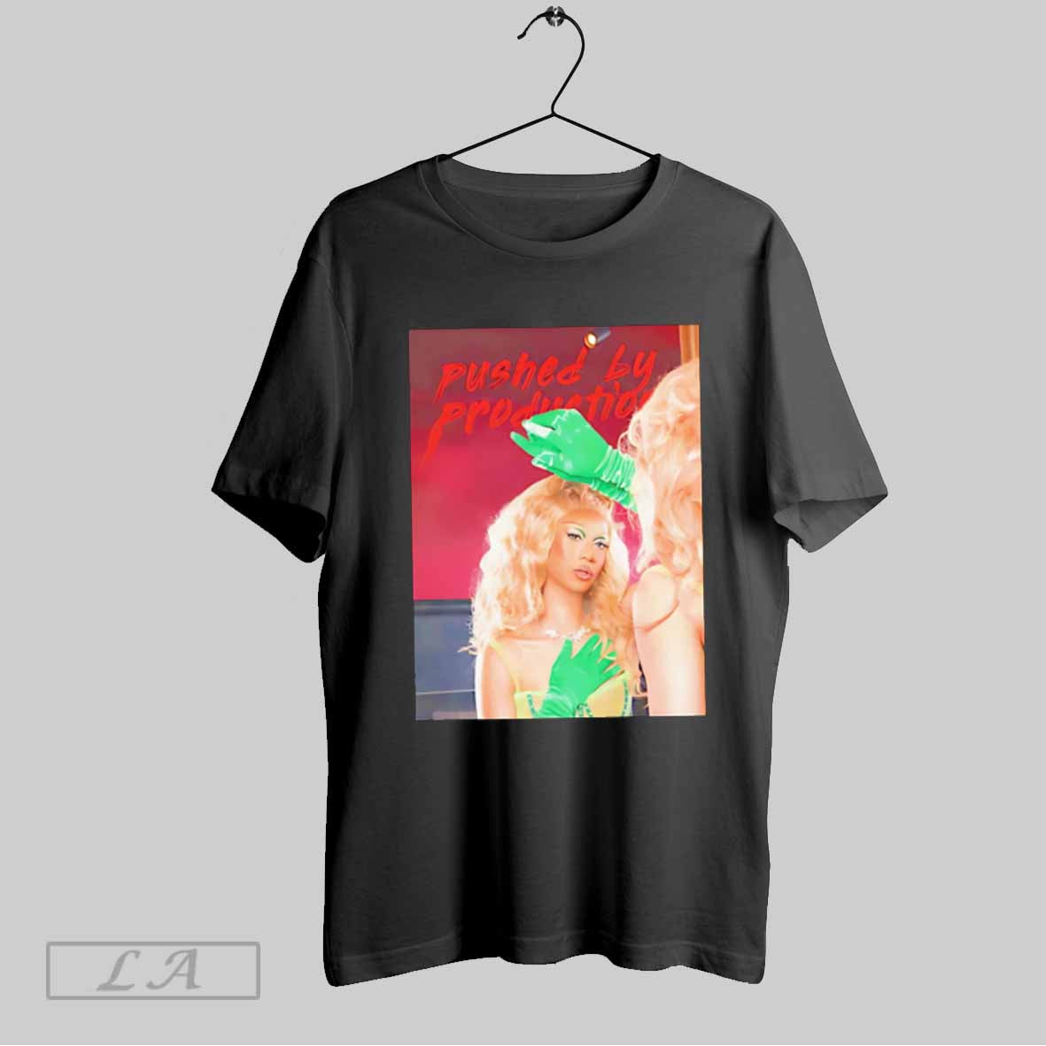 Top Tia Kofi Pushed By Production - Adult & Kids T-Shirts, Sweatshirts & Hoodies apparel design preview 1