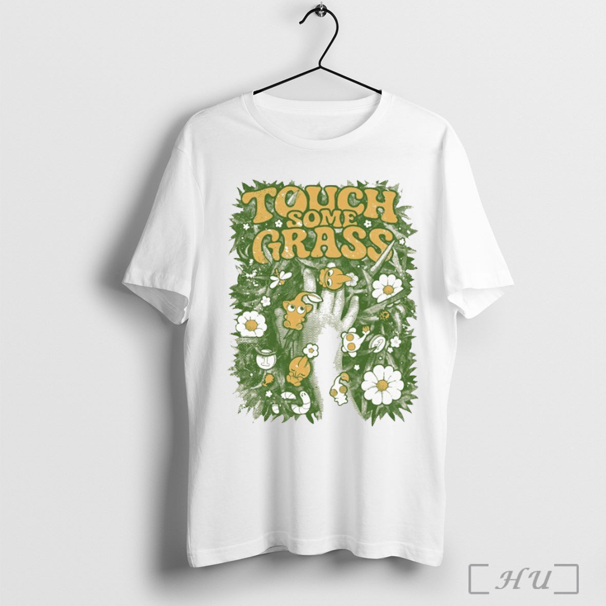 Touch Some Grass Hand - Adult & Kids T-Shirts, Sweatshirts & Hoodies apparel design preview 1